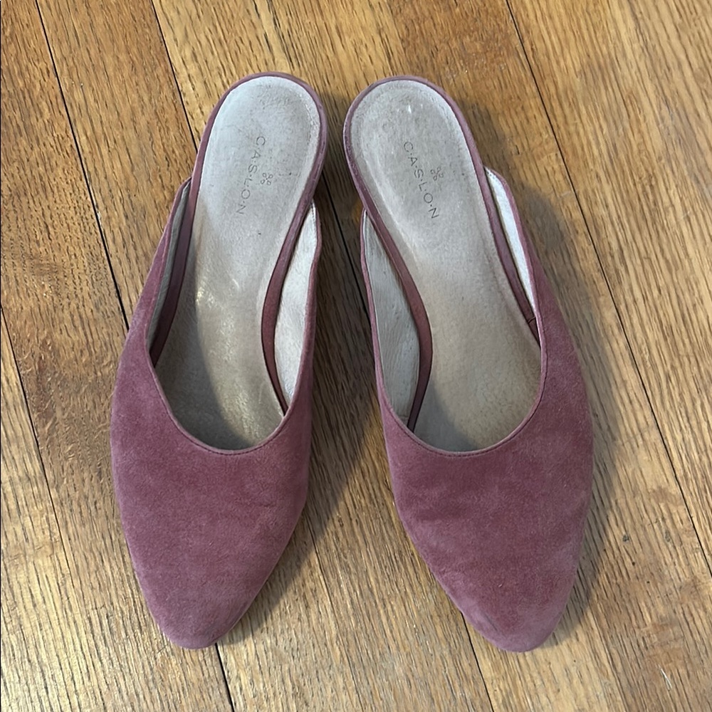 Caslon suede mules